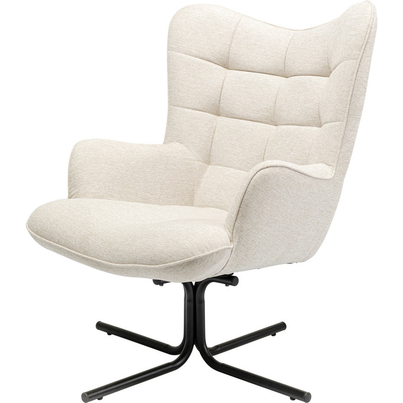 Oscar Armchair, 100 % polyester cream