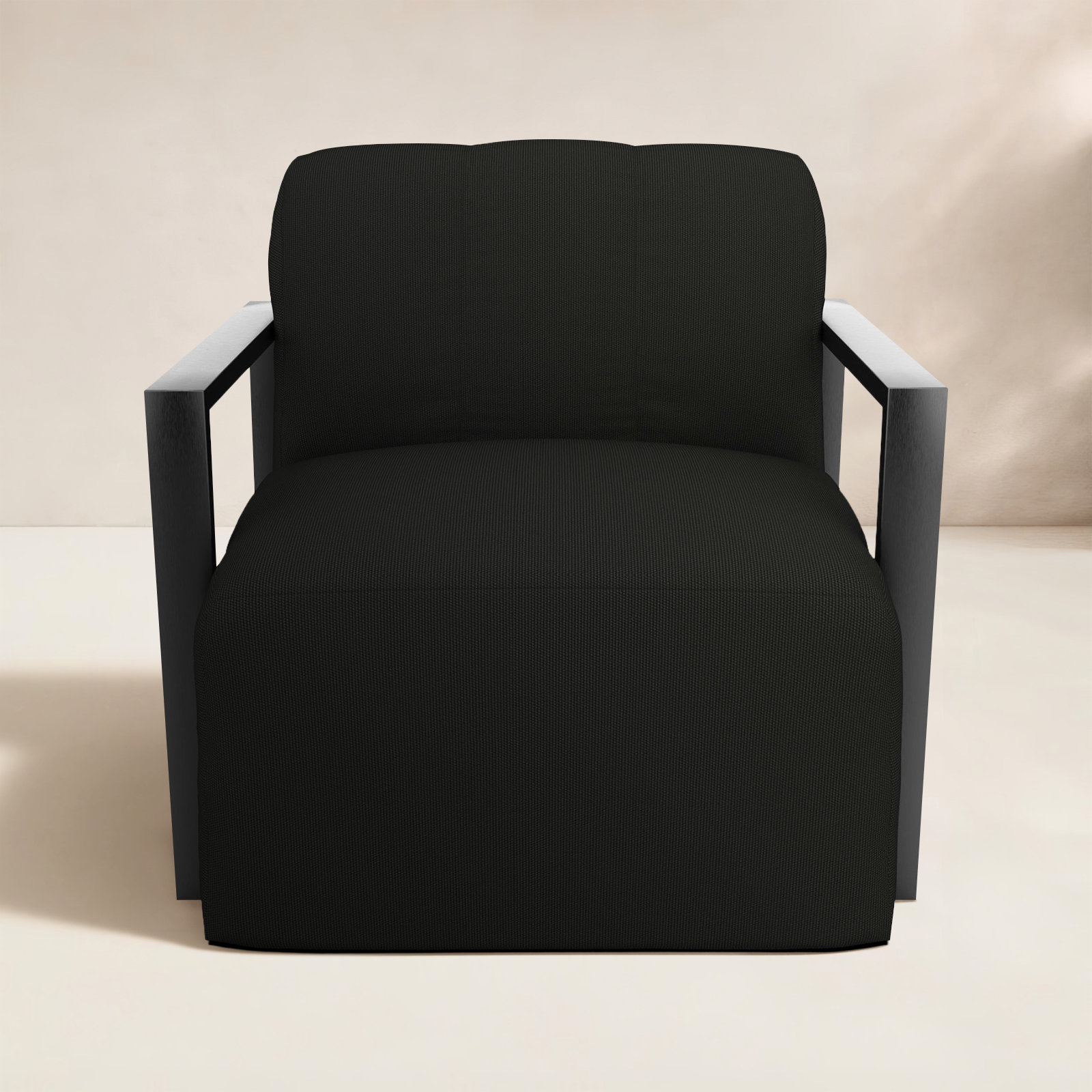Rosalie Sunbrella® Patio Lounge Chair, Black