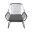 Ensemble de conversation 3 pièces Milan - ensemble de mobilier d'extérieur moderne avec coussins pour les conversations sur le patio, le jardin ou le balcon