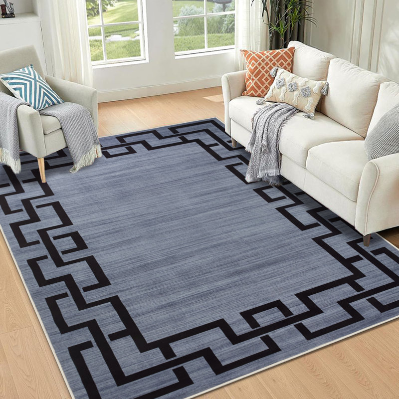 Modern Printed Area Rugs Soft Touch Durable Carpet for Living Room, Rectangle 80 x 150 cm