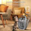 Chaufferette compacte à ventilateur en céramique HAVATO 1500W, mini radiateur électrique portatif, protection contre la surchauffe et le basculement, chauffage rapide et silencieux-105914868