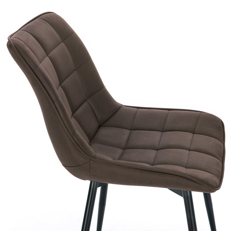 Vassar 46.5cm H Upholstered Side Chair, Dark Brown