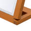 Miroir de table réglable en bois