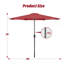 Parasol de patio pour l'extérieur