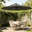 Parasol de patio réglable en acier, conception en porte-à-faux moderne pour l'extérieur