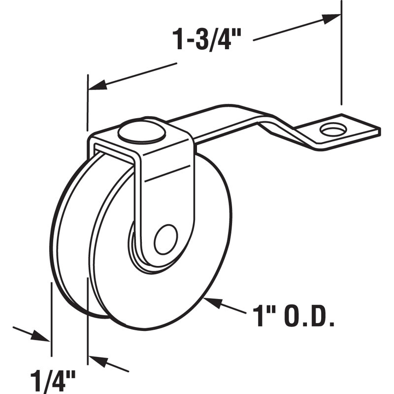 1 in. Screen Door Tension Spring with Roller, for Academy Doors, White