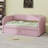Velvet Upholstered Daybed With Pop Up Trundle-88244013