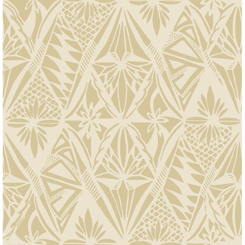 Papier peint Urbane Light Diamonds, Jaune