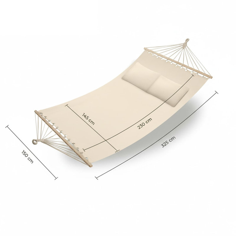 Spacious Double Hammock with Plush Pillows for Ultimate Outdoor Relaxation