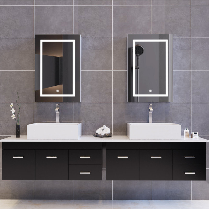 Mirrored Bathroom Cabinets