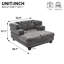 Chaise longue surdimensionnée de 52,4 po en chenille-303796508