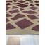 6x8 Purple Flat Weave Wool Fractured Mosaic Geometric Modern Contemporary Carpet Rug