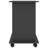 Computer Desk Gray Engineered Wood Compact Desk with Sliding Components Space-Saving Workstation