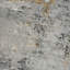 Tapis gris / doré à motif abstrait Brazell-1068965795