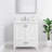 30" White Engineered Stone Bathroom Vanity Backsplash