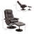 Nelsa Faux Leather Swivel Recliner-545778146