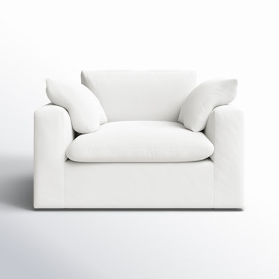 Remy Slipcovered Chair And A Half