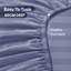 Microfiber Striped Fitted Sheet-114308447-114308454