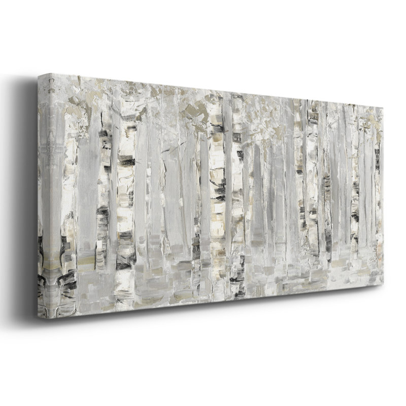 Birch Grove chatoyant - Toile tendue avec châssis - Prêt à accrocher, H 20 po x l 50 po