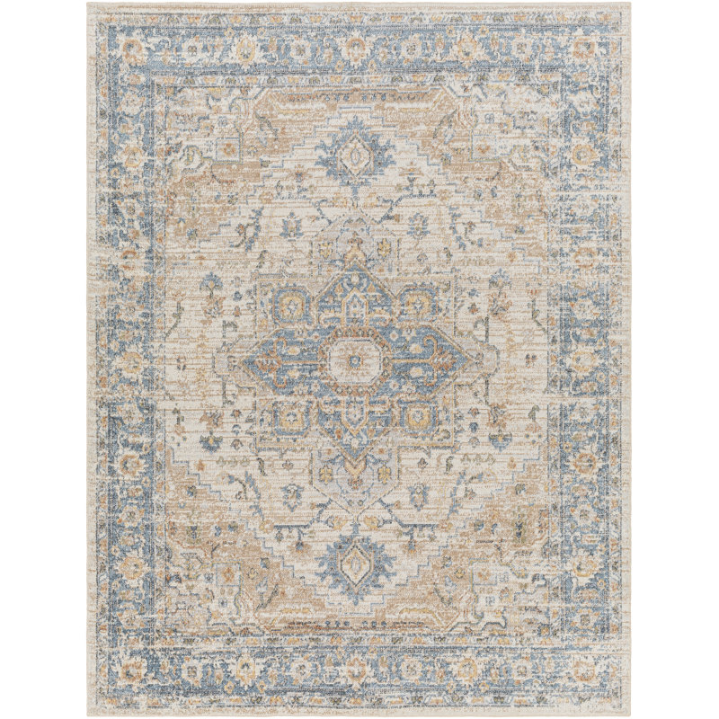 Jadence Machine Washable Oriental Area Rug, Rectangle 2'3" x 3'9"