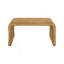 Table basse carrée en rotin tissé, naturel