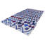 Tapis blanc cassé / marron / bleu One-of-a-Kind 4 pi 8 po x 8 pi 4 po années 1980