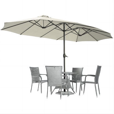Parasol de marché rectangulaire Crosspointe 180'