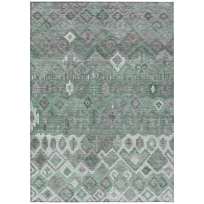 Machine Washable Indoor/Outdoor Matteson ACN2304 Casual Rug