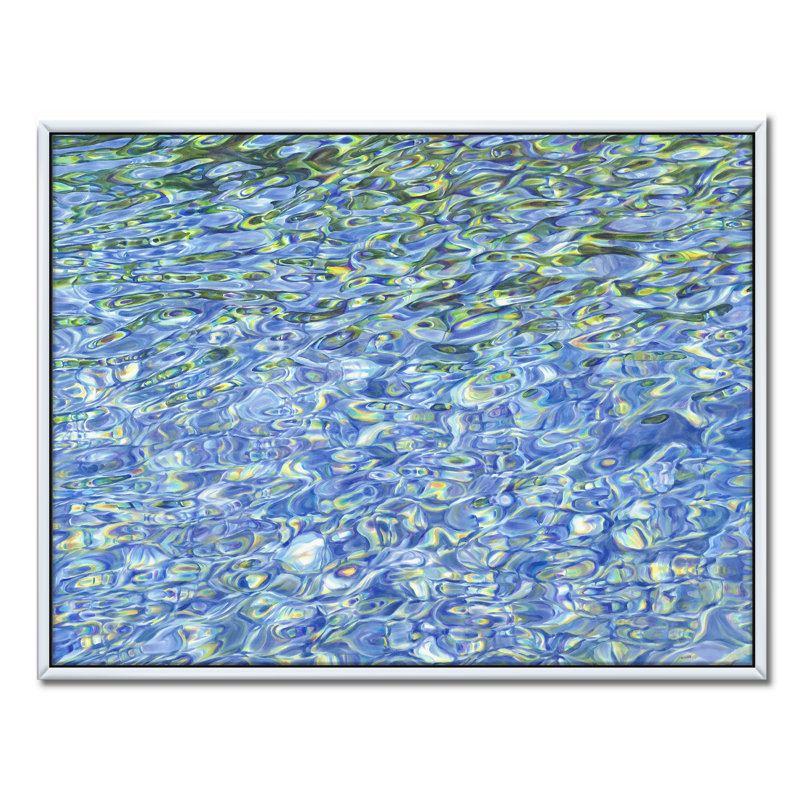 «Sunny Water with Transparent Waves Reflecting Gentle Sunshine II», reproduction sur toile, H 30 po x l 40 po x 1,5 po