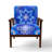 Gundry - Moroccan Orange Tiles Collage I - Upholstered Bohemian Chic Velvet Accent Arm Chair-6570704-6570708