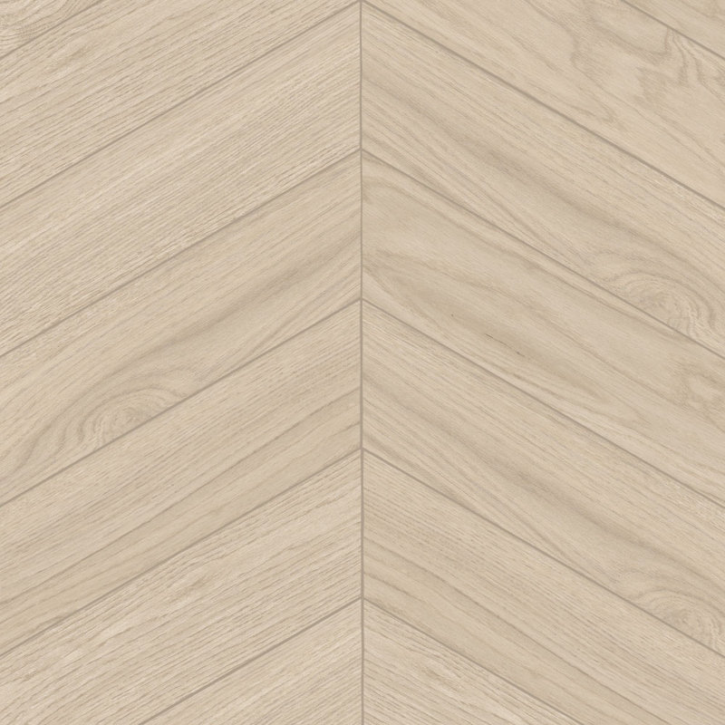 Evoque 4X24 Chevron Wood Look Porcelain Tile, White Bianco