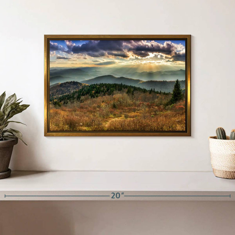 Parc national des Great Smoky Mountains, Cadre flottant doré, 13 po x 9 po