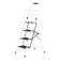 5.2 ft Steel 4 Step Ladder With Safety Handrail Foldable Safety Non Slip Matt Safe Heavy Duty