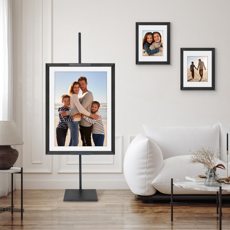 Adjustable Easel Stand - Up to 50" - Ideal for Art, Signs, or Photos - Use at Home or Events - Black, Large