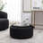Savinien Upholstered Round Storage Ottoman-924381051