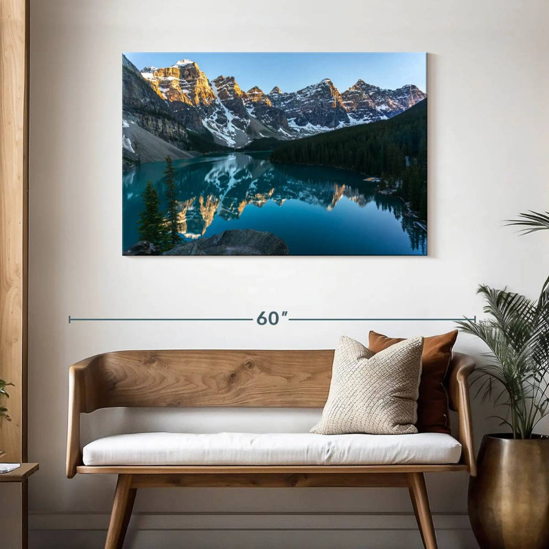 Scène du lac de la Moraine d'Alvord, H 30 po x l 45 po