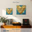 Hardie Big Hearted Gold sur turquoise-109096715