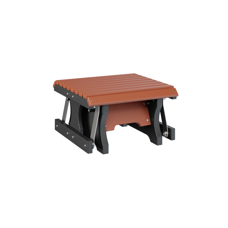 Repose-pieds berlinois berlinois de qualité supérieure, Mango Orange Top/Black Base