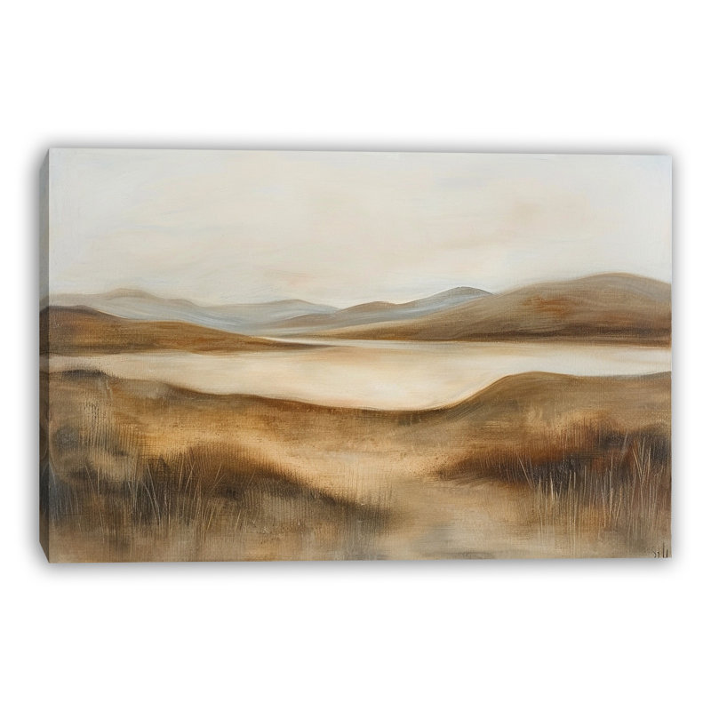 Art mural sur toile Amber Valley Reflection, H 32 po x l 48 po x P 1,5 po