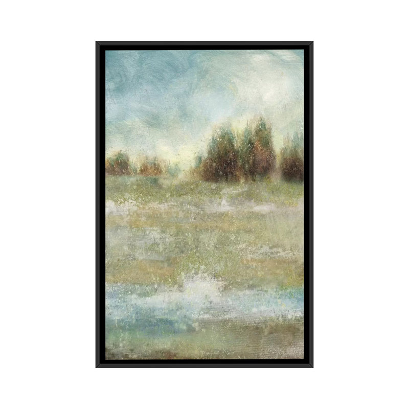 «Meadow Enchantment», impression sur toile, H 26 po x l 18 po x P 1,5 po, Toile avec cadre noir, Pas de tapis