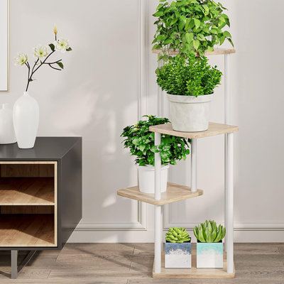 4 - Tier Metal Flower Holder, A Sturdy and Stylish Stand for Multiple Plants Indoors and Outdoors