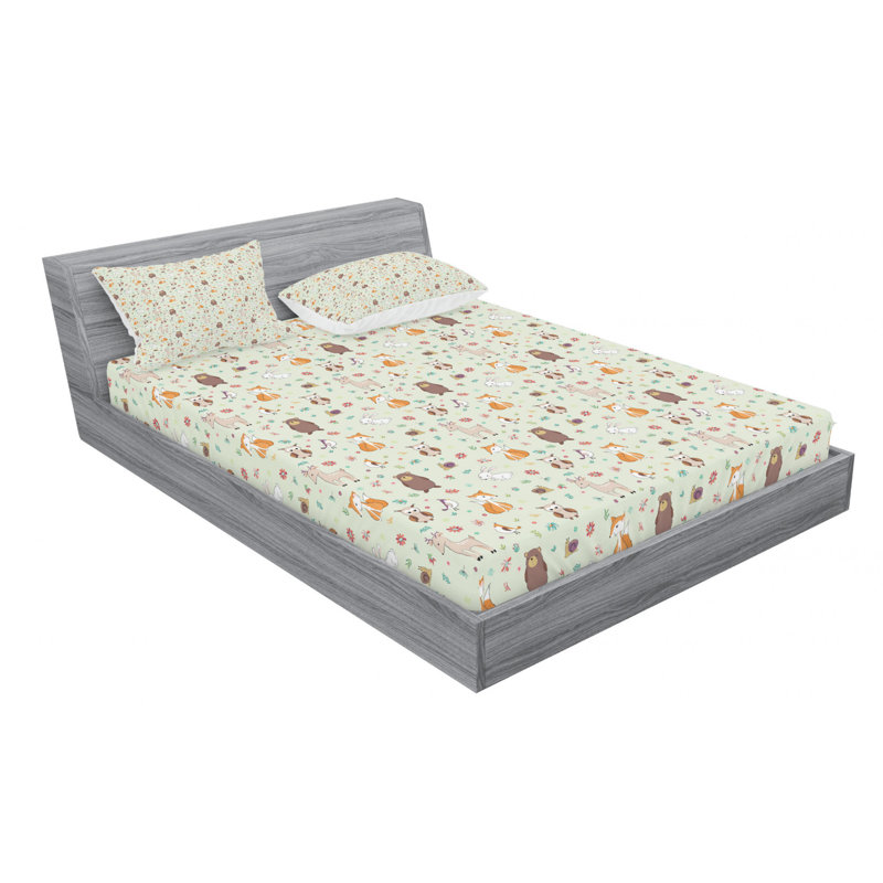 Microfiber Sheet Set, Queen Sheet Set with Fitted Sheet