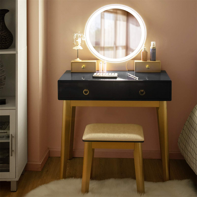 Subra Dressing Table with Mirror