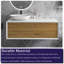 Meuble-lavabo simple 48 po avec plateau en résine Rabun