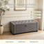 Banc de rangement, banc de bout de lit, banc ottoman rembourré avec charnière de sécurité-1737660139-1737660141