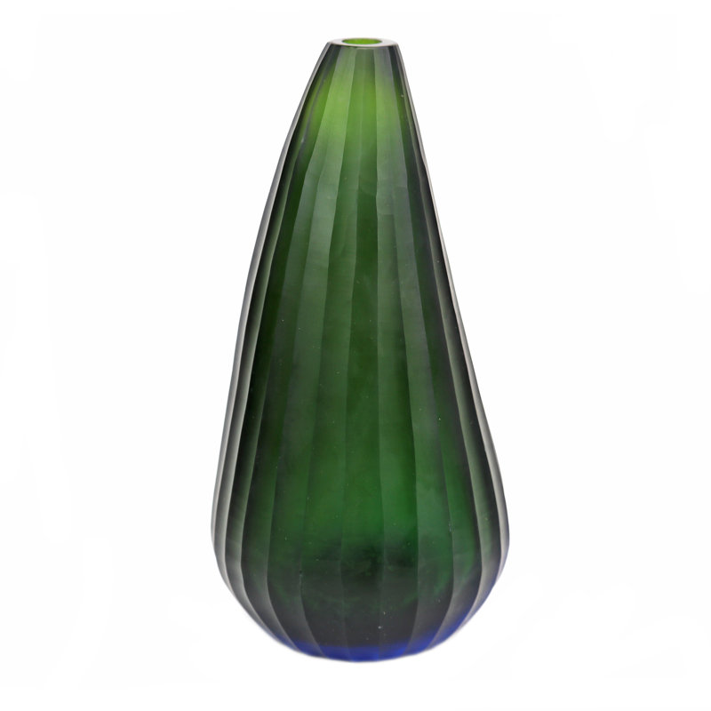 Twist Handmade Glass Table Vase, 11.5" H x 5.5" W x 5.5" D