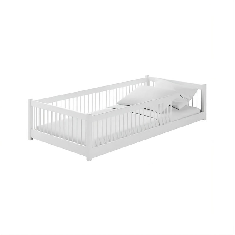 Platform Bed Frame, White