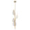 Flora 4 - Light Natural Brass LED Unique/Statement Pendant