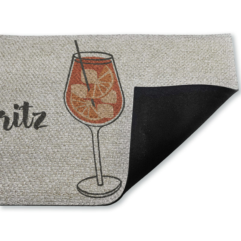 Spritz Please Kitchen  Outdoor Door Mat, design by Lil' Rue, 18"x30"