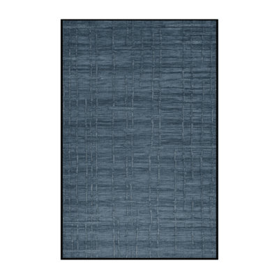 Machine Washable Abstract Gray Area Rug
